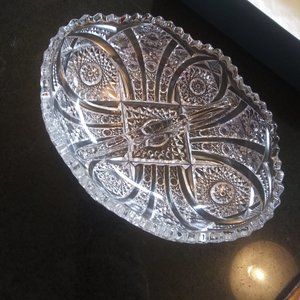 Oneida LTD Silversmiths 1881 Rogers Glass dish